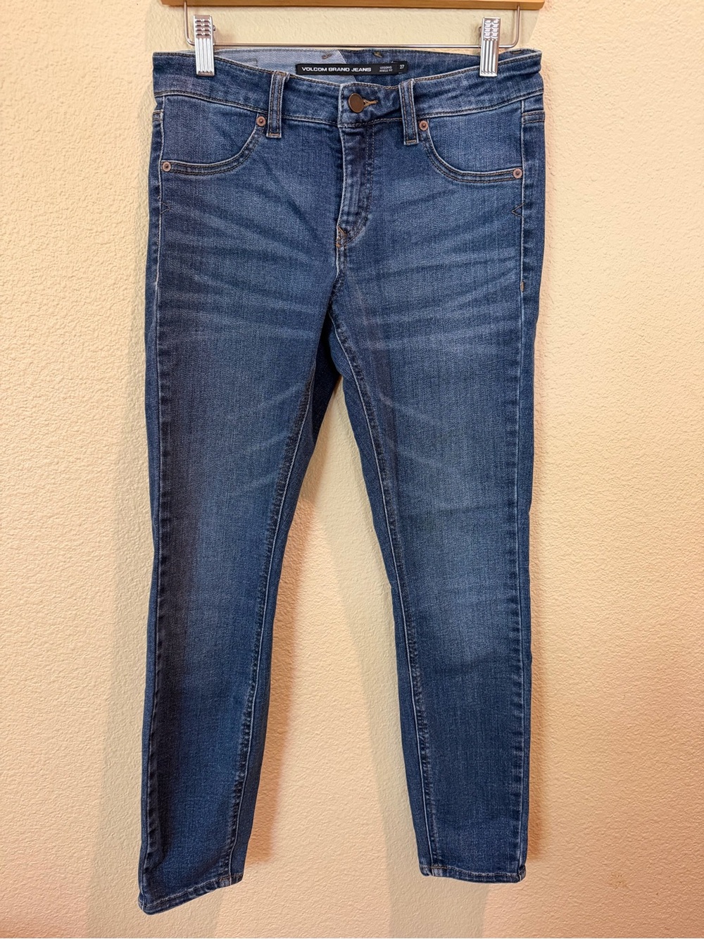 Volcom Women's Dark Blue Skinny Jeans